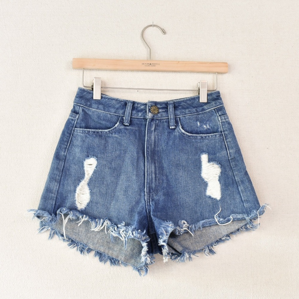 SMYM Houston High Waist Shorts in Palm Beach